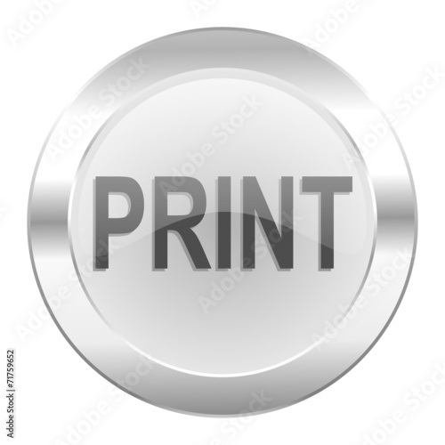 print chrome web icon isolated
