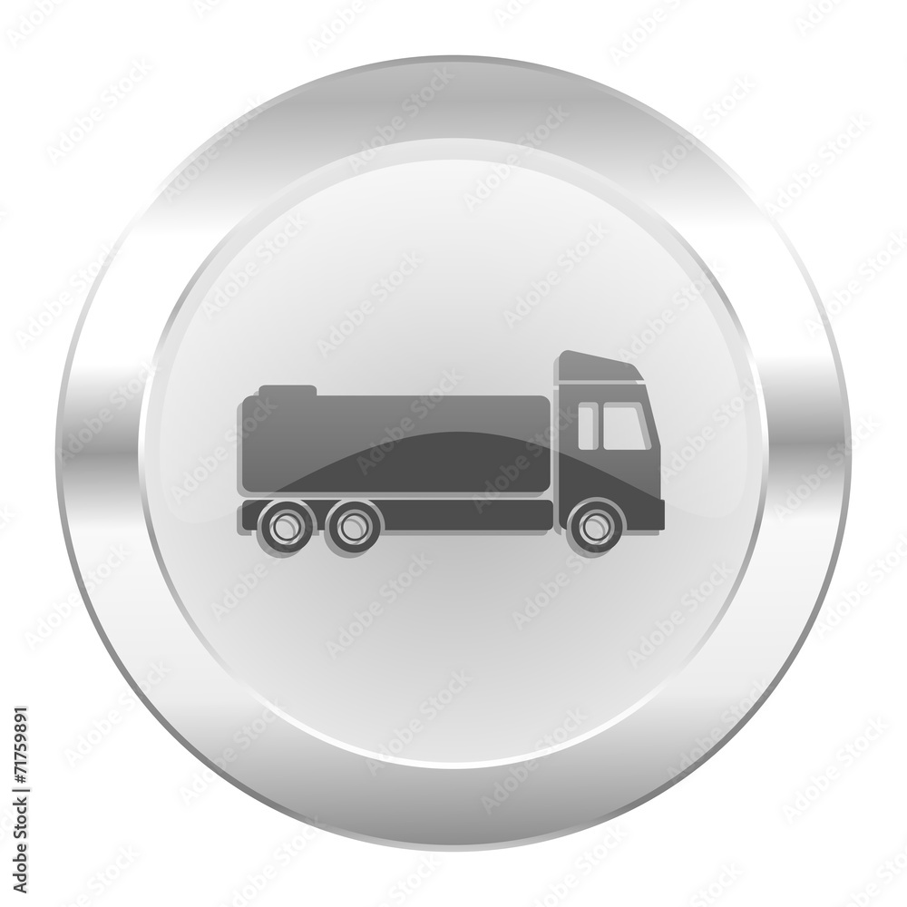 truck chrome web icon isolated truck chrome web icon isolated
