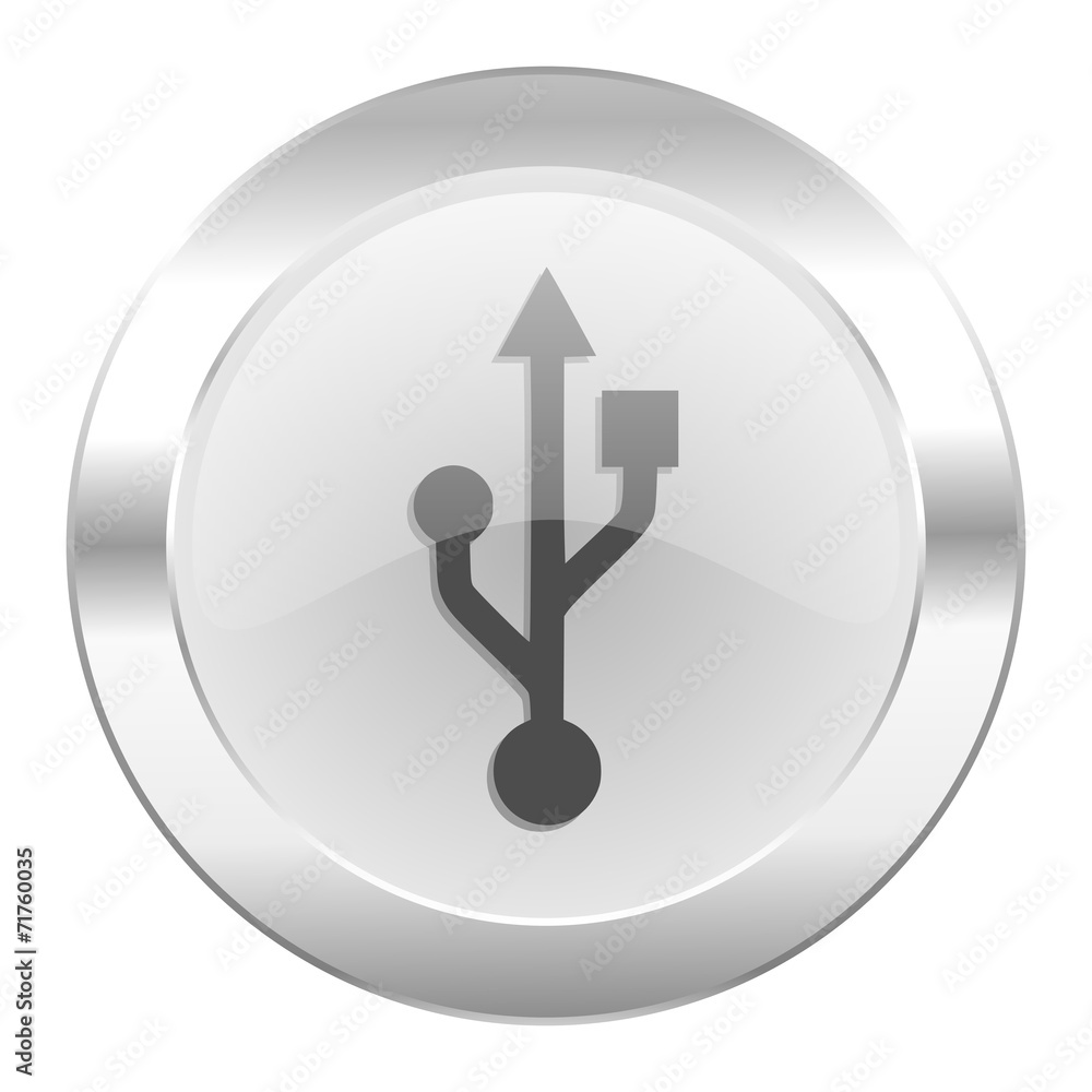 usb chrome web icon isolated usb chrome web icon isolated