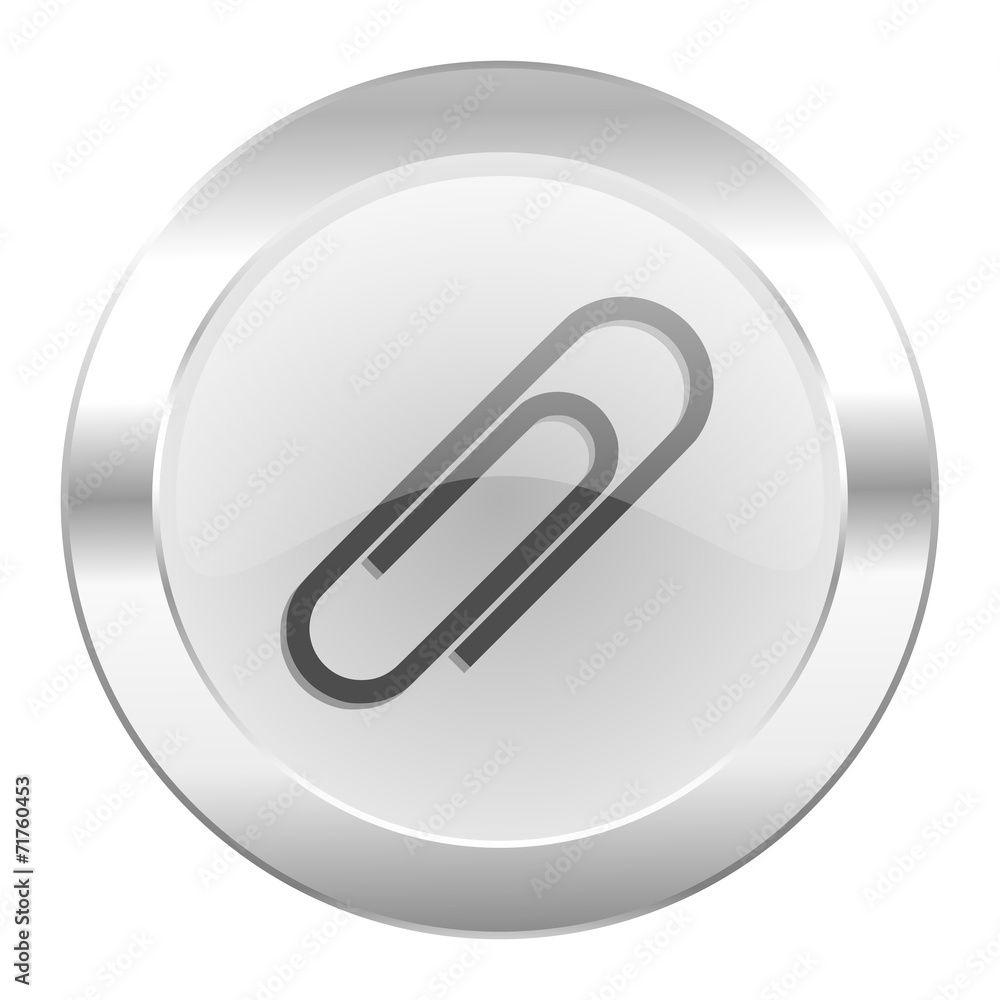 paperclip chrome web icon isolated paperclip chrome web icon isolated