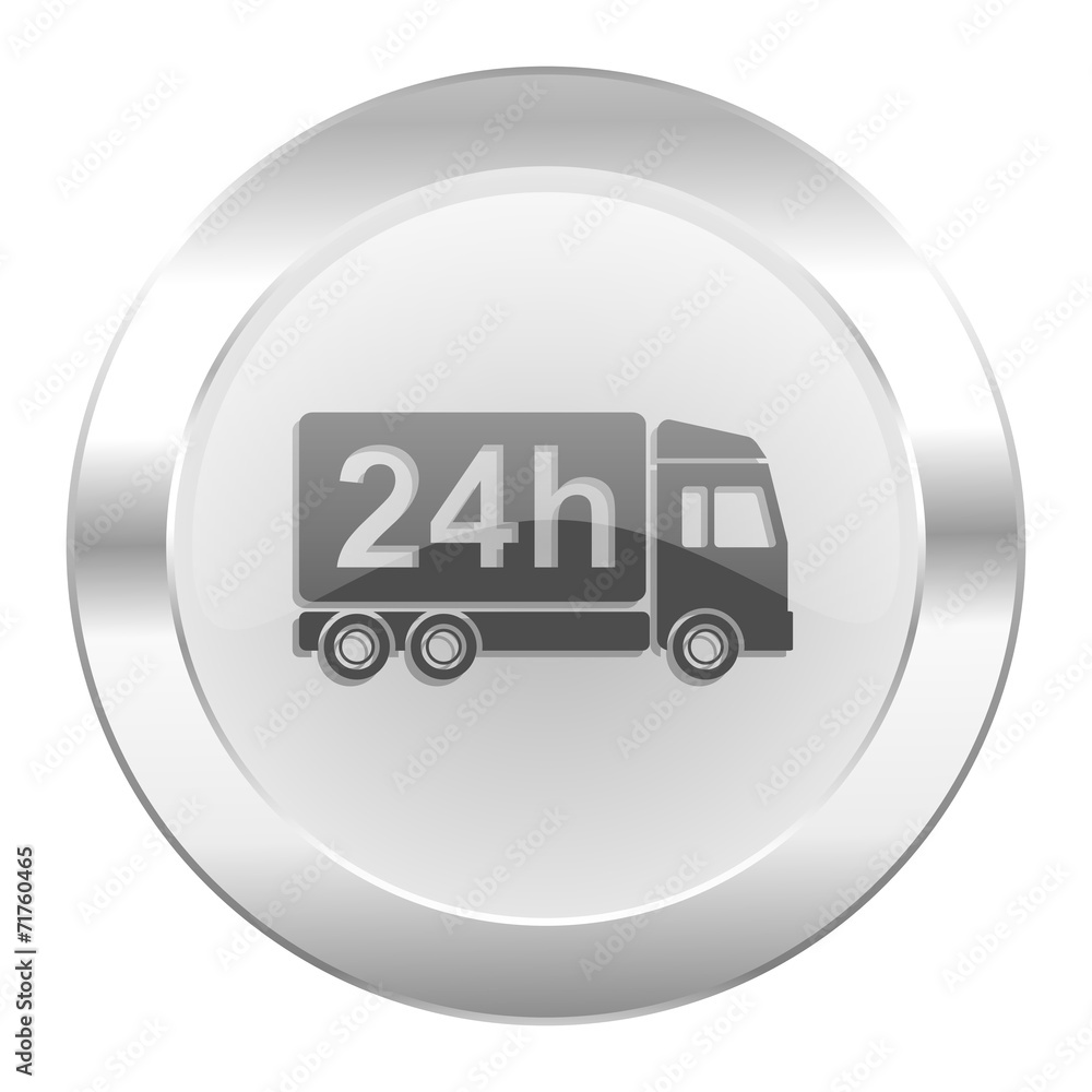 delivery chrome web icon isolated delivery chrome web icon isolated