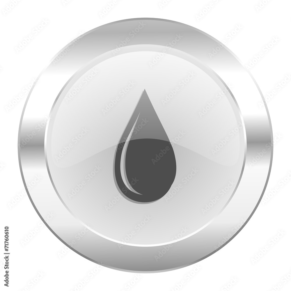 water drop chrome web icon isolated water drop chrome web icon isolated
