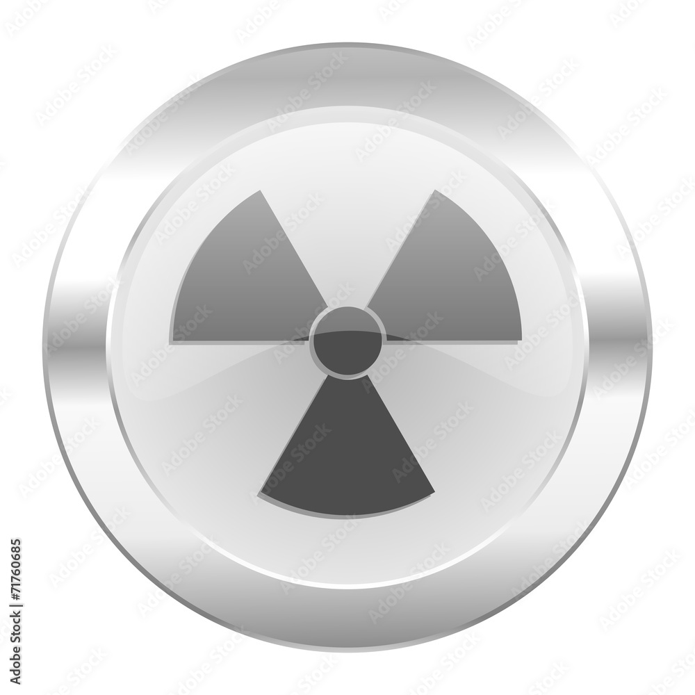 radiation chrome web icon isolated radiation chrome web icon isolated