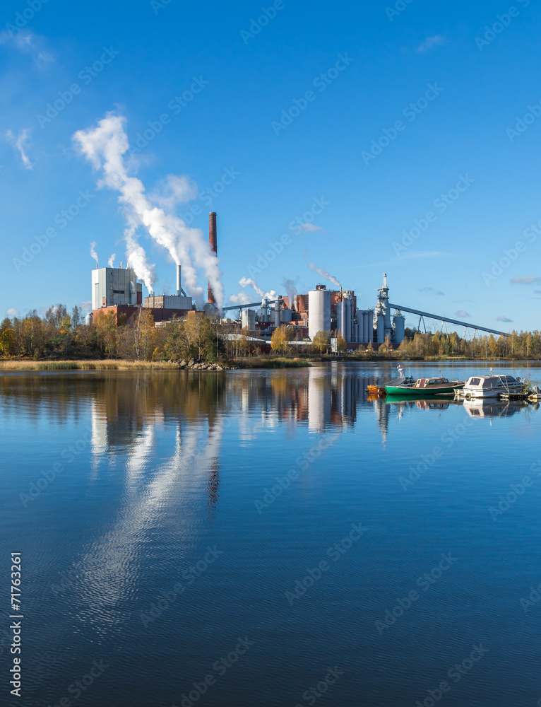 Naklejka premium Pulp mill