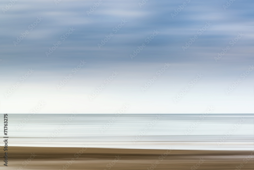 Motion blur effect landscape beach in Summer Motion blur effect landscape beach in Summer
