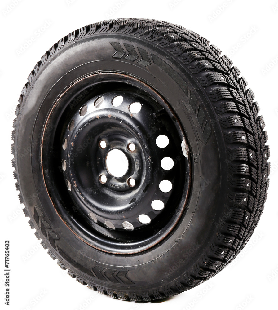 Fototapeta premium Tyre isolated on white