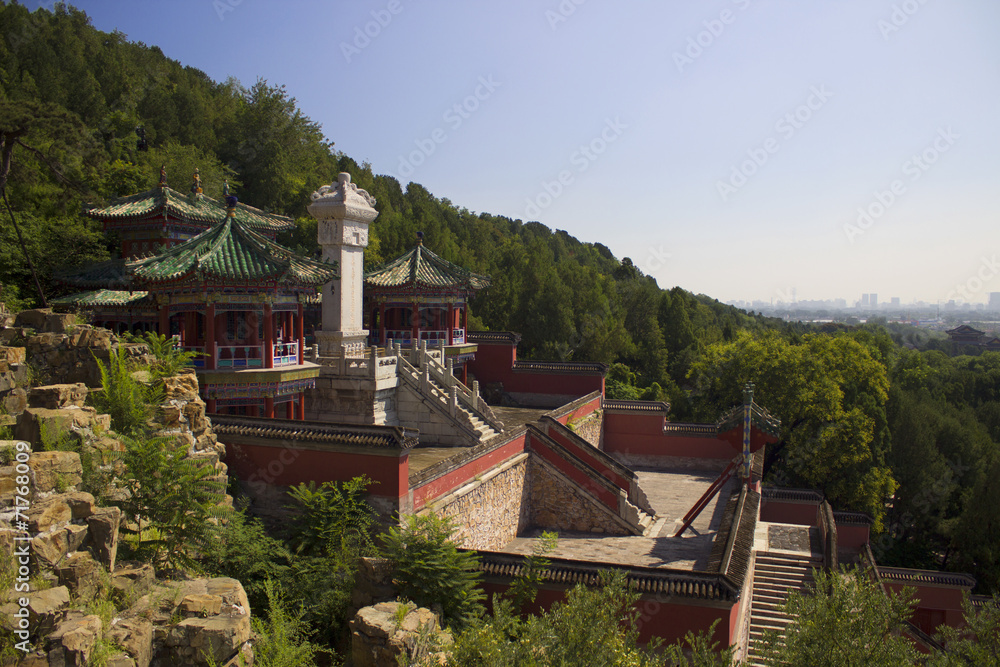 Summer Palace with historical architecture in Beijing Summer Palace with historical architecture in Beijing