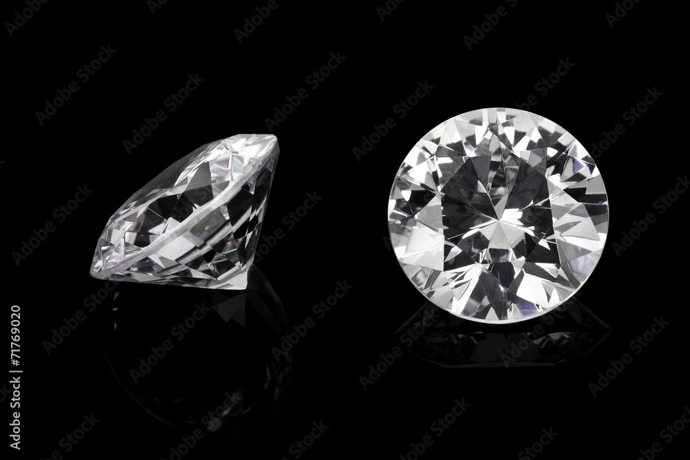 Luxury diamonds on black backgrounds Luxury diamonds on black backgrounds