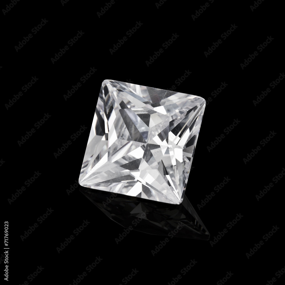 Diamond on black background Diamond on black background
