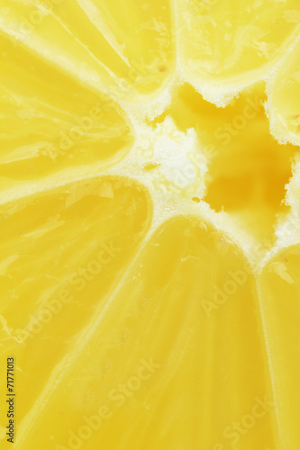 Close up of lemon slice (macro)