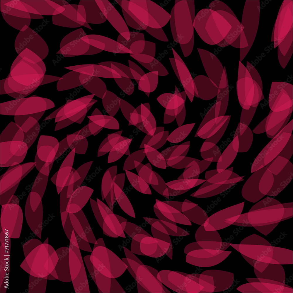 Pink colored background with leaves Pink colored background with leaves