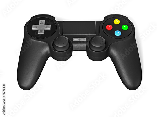 Gamepad joypad for video game console isolated
