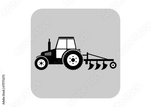 Tractor vector icon