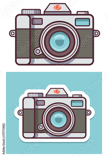 Vector photo camera icon