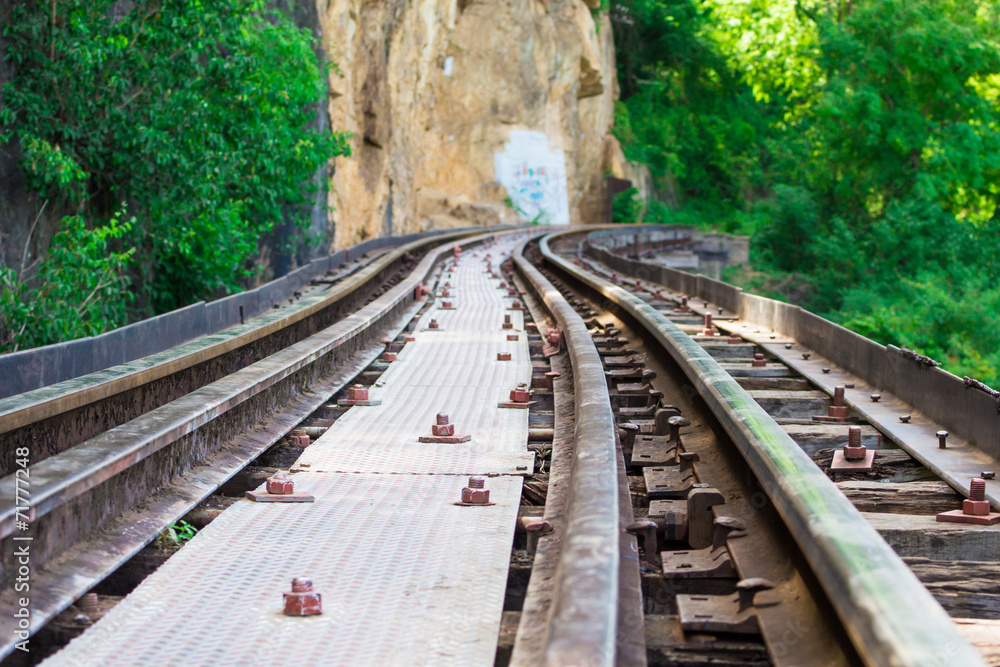 Obraz premium Railway at Kanchanaburi, Thailand