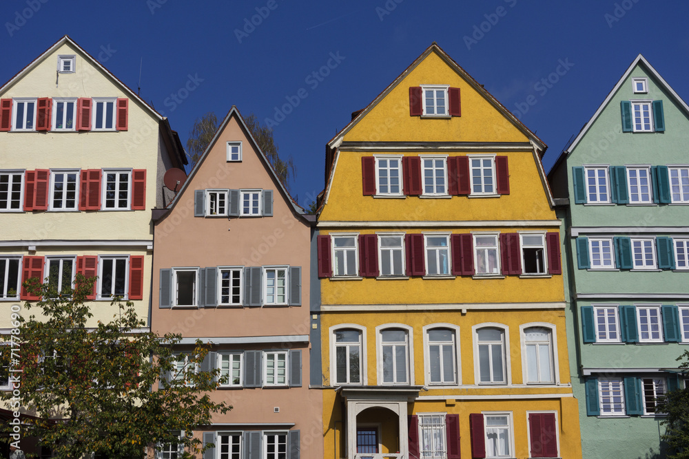Gebäude in Tübingen am Neckar