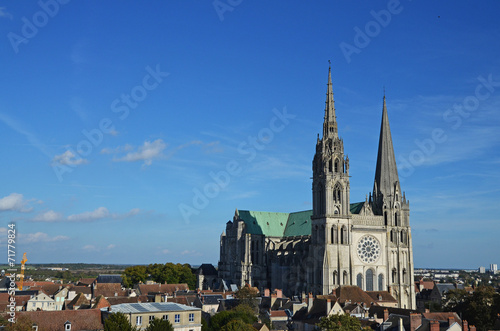 Obraz na płótnie cathédrale de Chartres