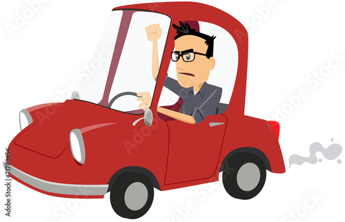 bloqué dans les bouchons