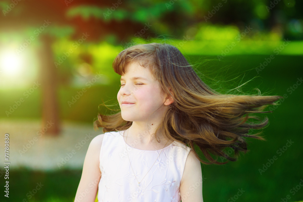 Happy little girl Happy little girl