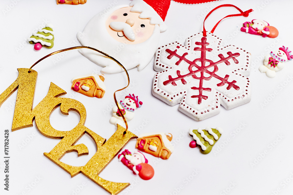 Fototapeta premium Noel and christmas elements