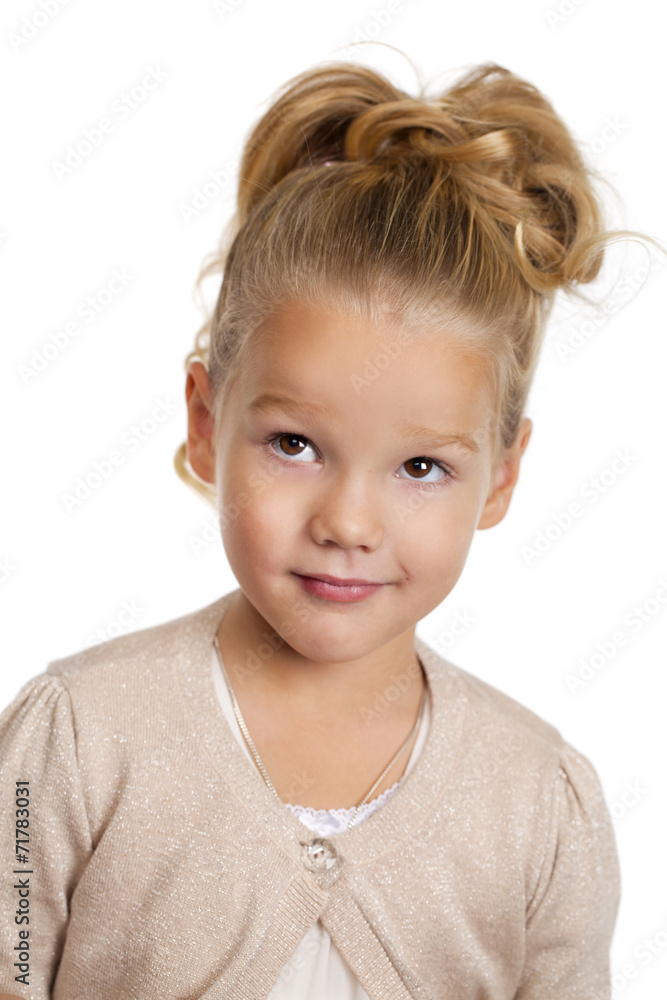 Portrait of a pretty liitle girl Portrait of a pretty liitle girl