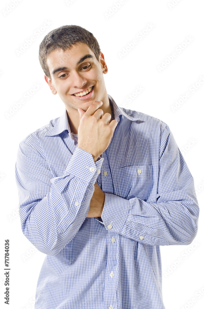 Expressive young man isolated on white background Expressive young man isolated on white background