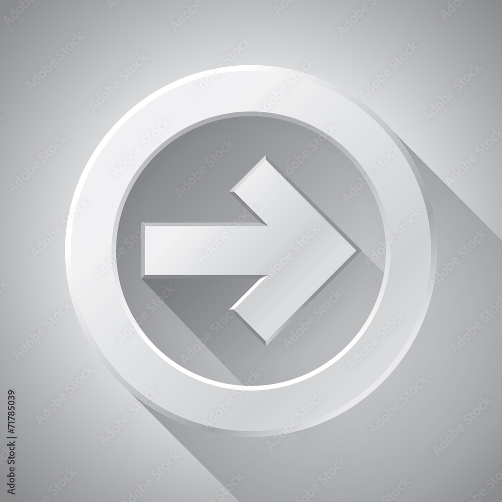 Vector minimalistic arrow, required component for your business