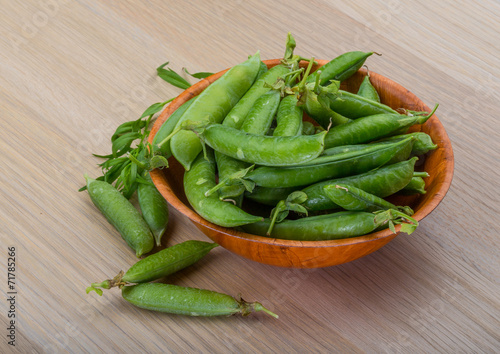 Green fresh peas