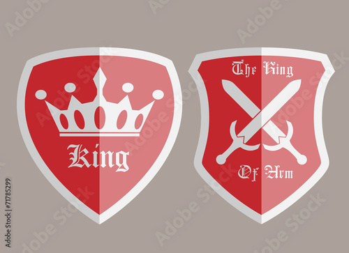 SHIELD MEDIEVAL WITH BADGE