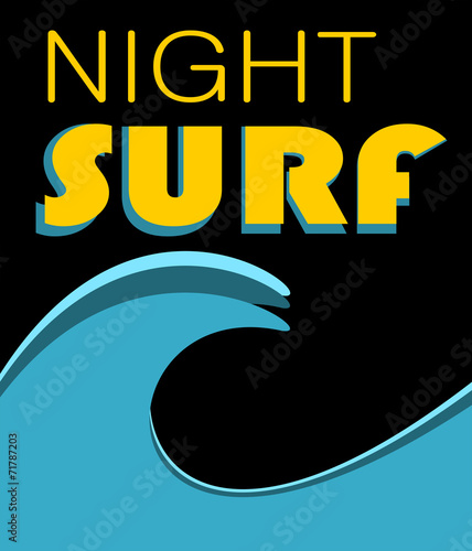 night surf design