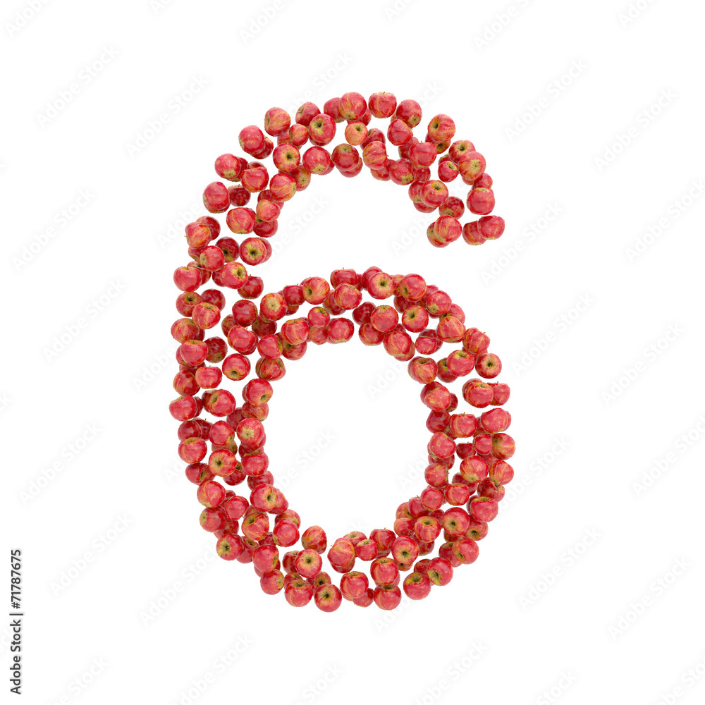 illustration of letters from apples illustration of letters from apples