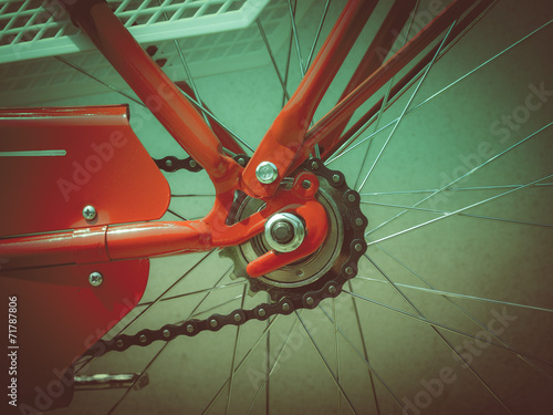 Retro look Bike detail