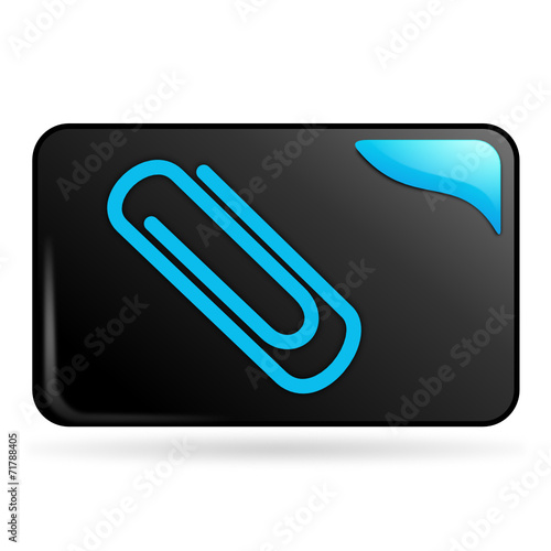 classement sur bouton web rectangle bleu
