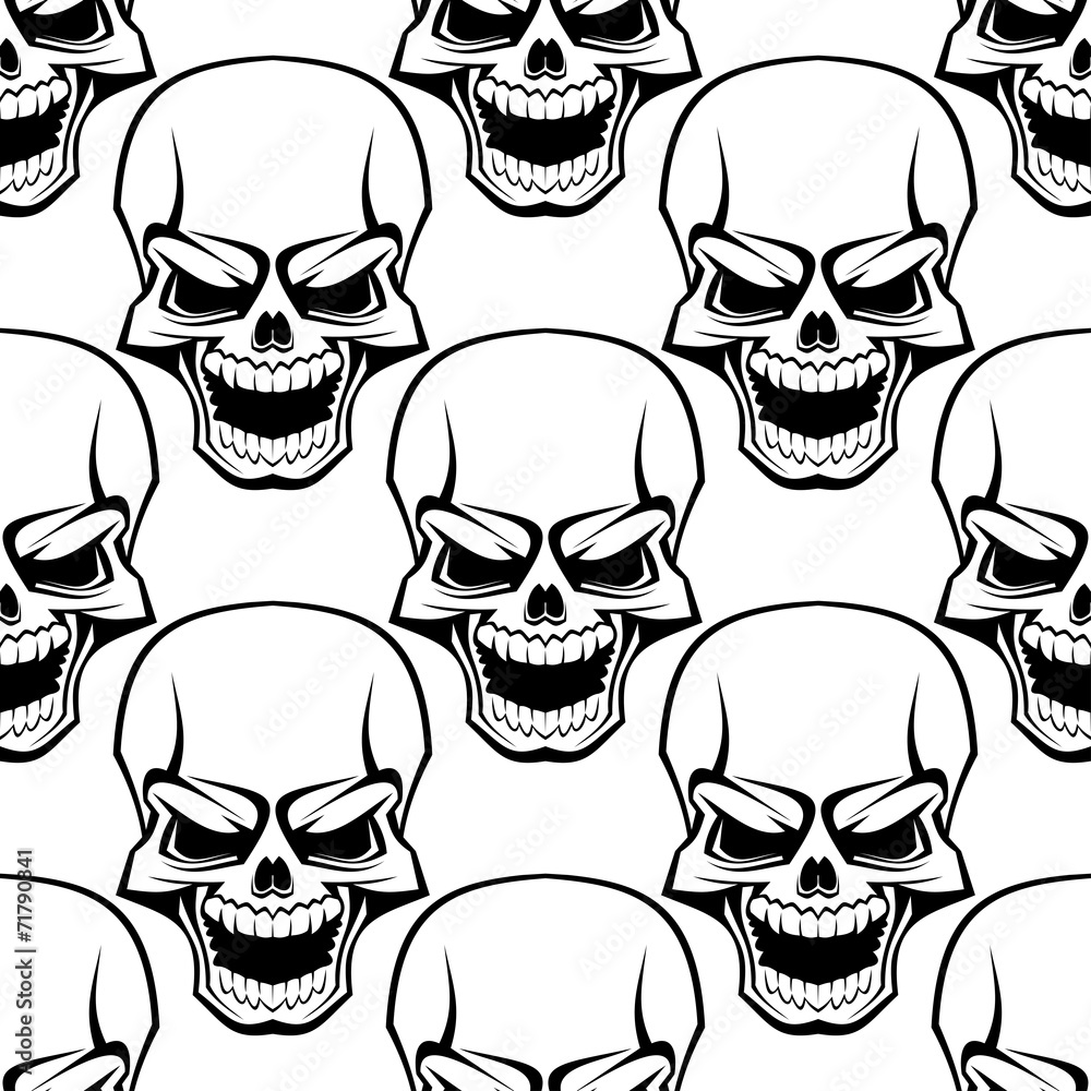 Skull seamless background pattern