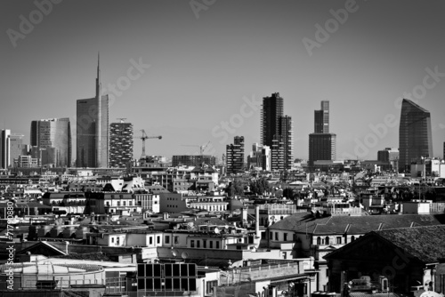 Milan city buildings