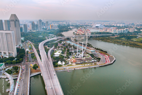 Aerial view of Singapore © Ekaterina Pokrovsky