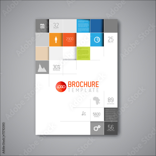 Modern Vector abstract brochure design template