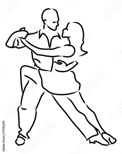 simple loop vector dancing couple