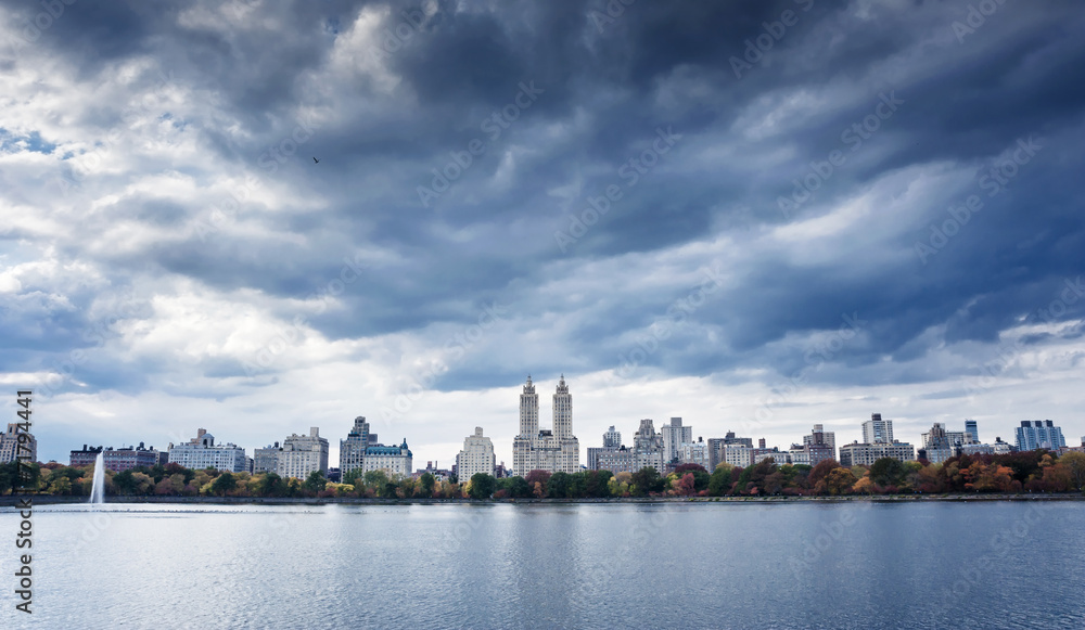 Upper West Side Skyline from Central Park, New York City Upper West Side Skyline from Central Park, New York City