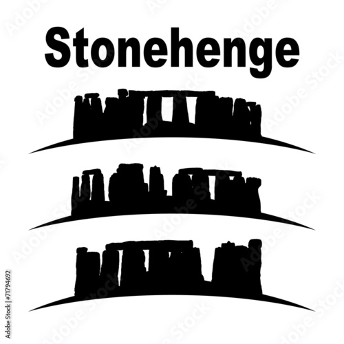 silhouette of stonehenge
