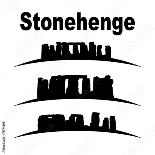 silhouette of stonehenge