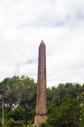 Famous Cleopatra's Needle Obelisk at Central Park