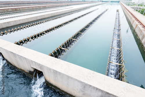 Modern urban wastewater treatment plant