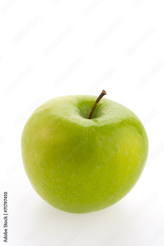 Green apple isolated on white background Green apple isolated on white background