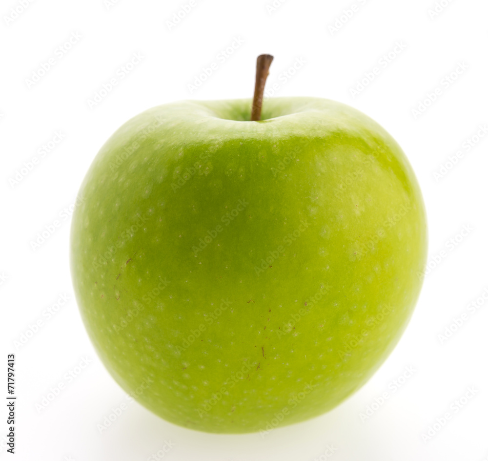 Green apple isolated on white background Green apple isolated on white background