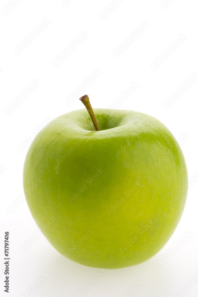 Green apple isolated on white background Green apple isolated on white background