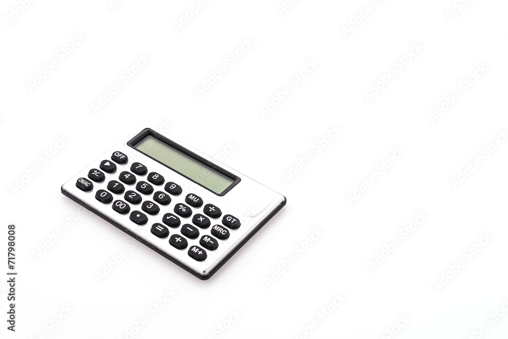 Calculator isolated on white background Calculator isolated on white background