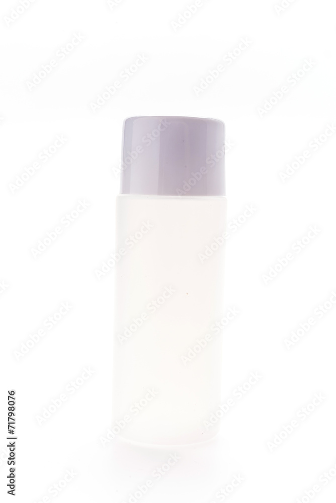 Cosmetic bottle isolated on white Cosmetic bottle isolated on white