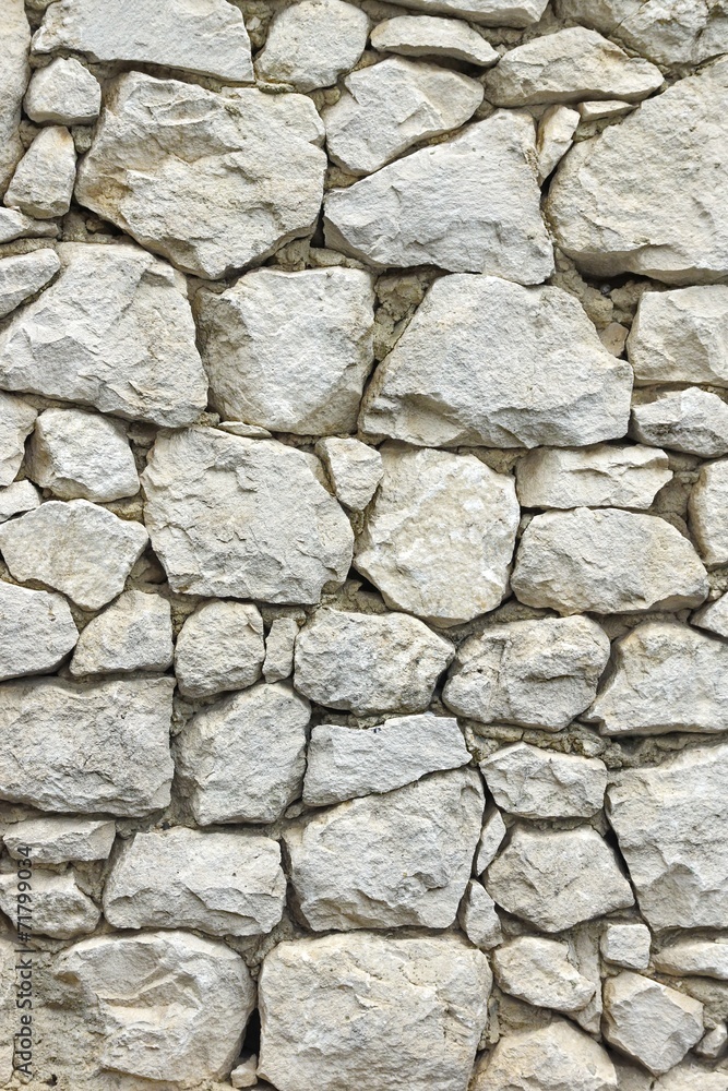 Stone Wall with Random Tiled Pattern Stone Wall with Random Tiled Pattern