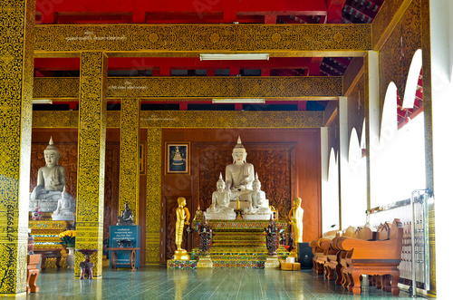 Ancient  temple in Chiang Mai, Thailand. © itataekeerati